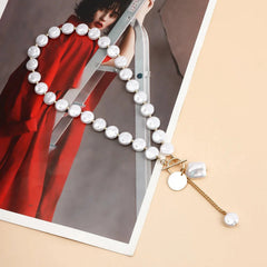 Baroque Pearl Toggle Necklace