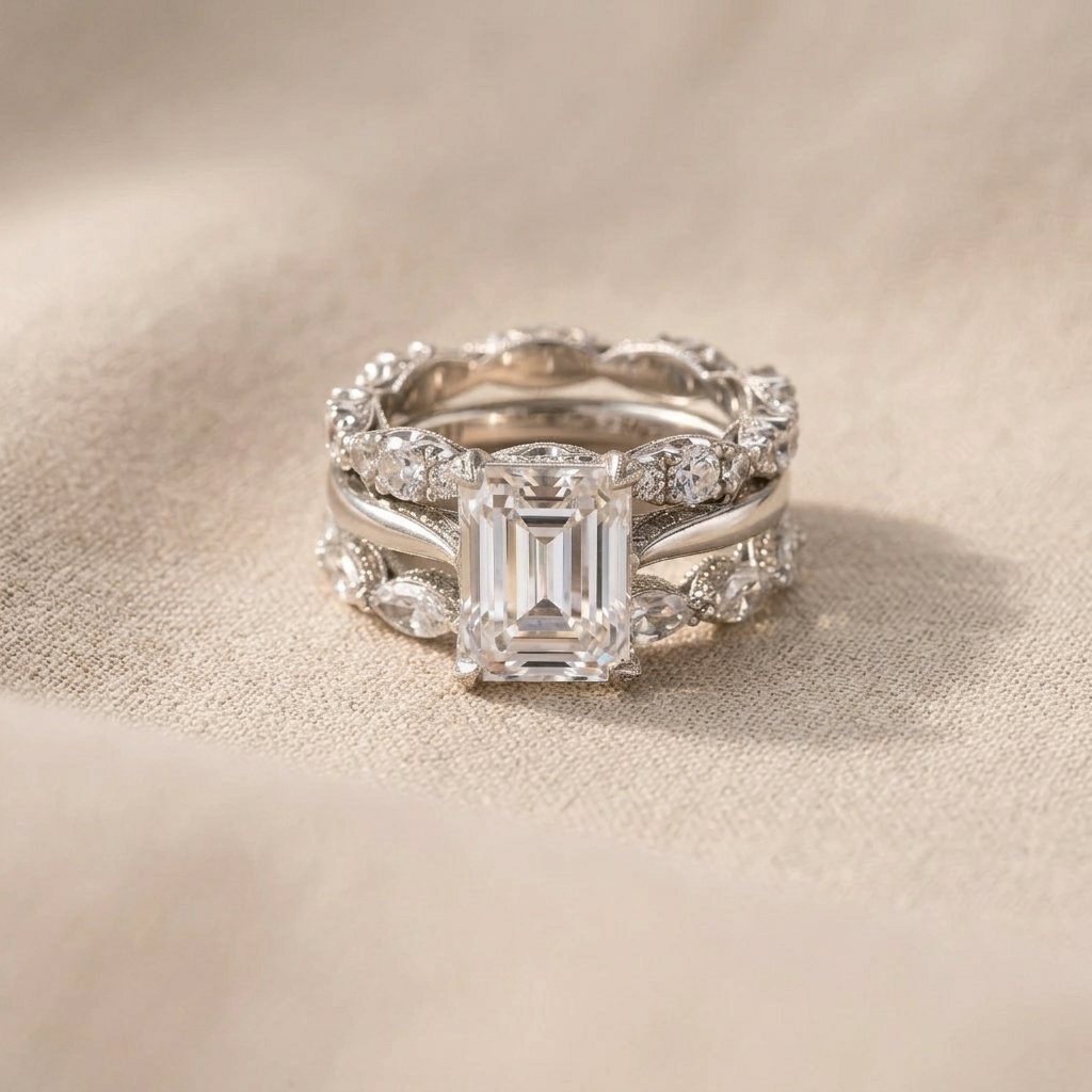 Vintage Silver Bright Layer Ring