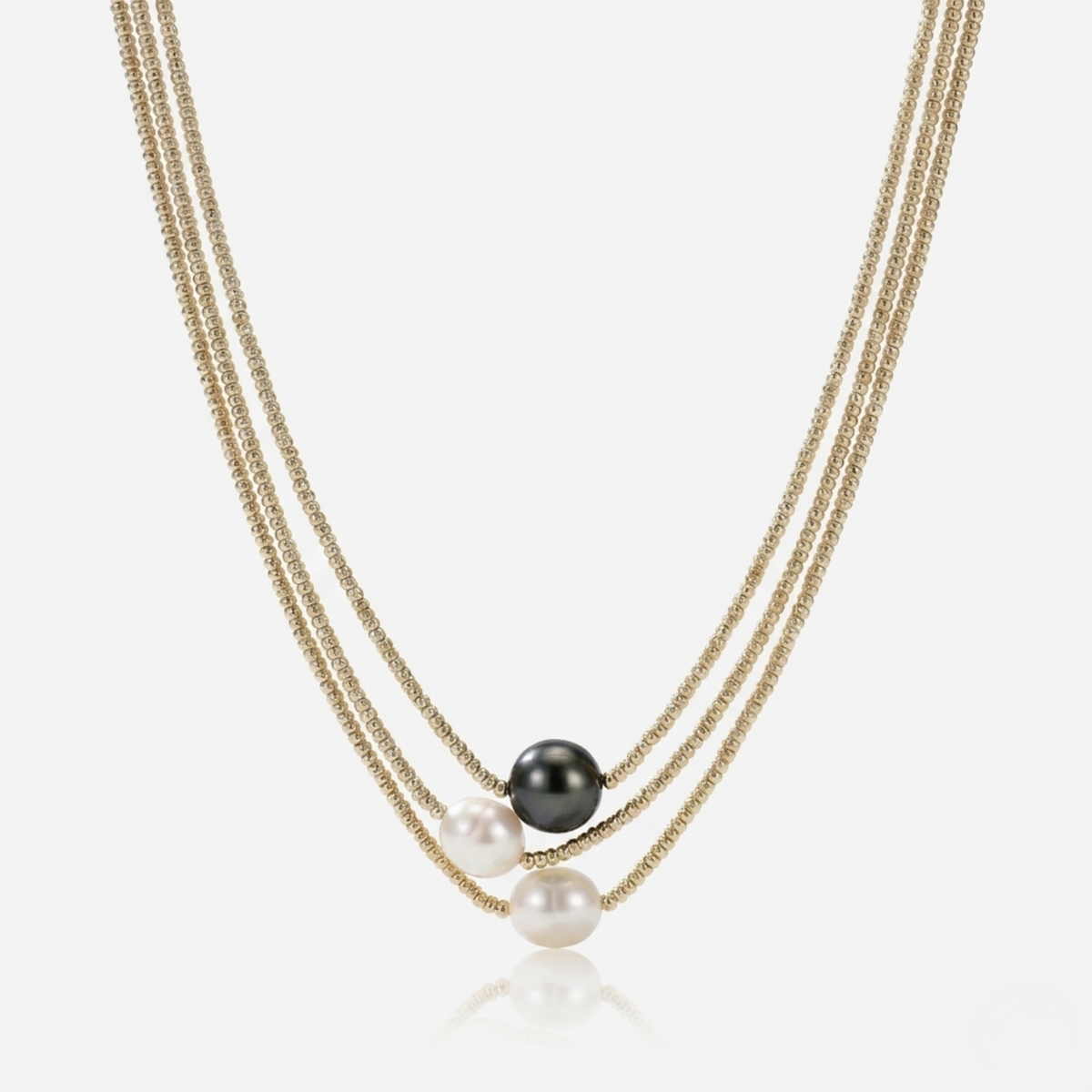 Baroque Pearl Multi Strand Necklace