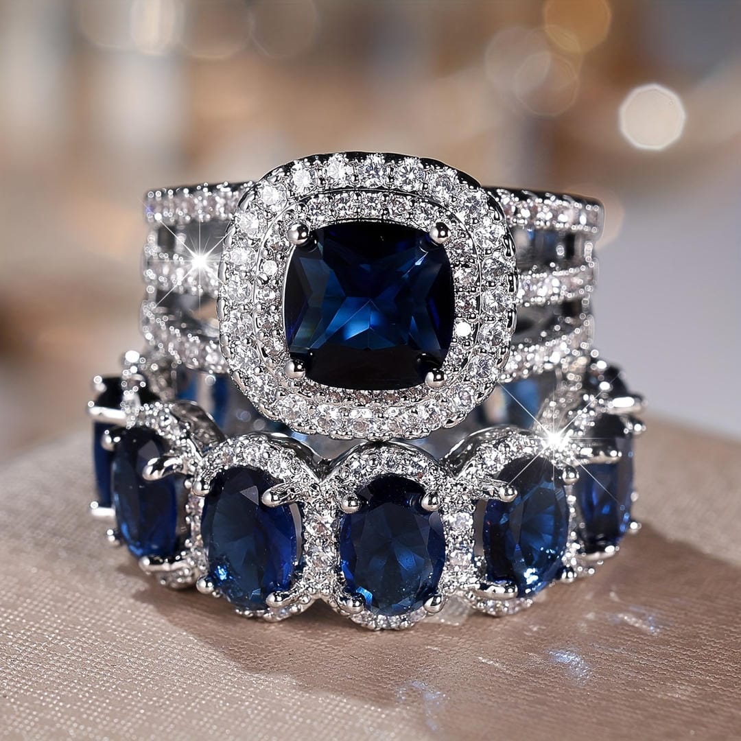 Sapphire Velvet Petal Ring