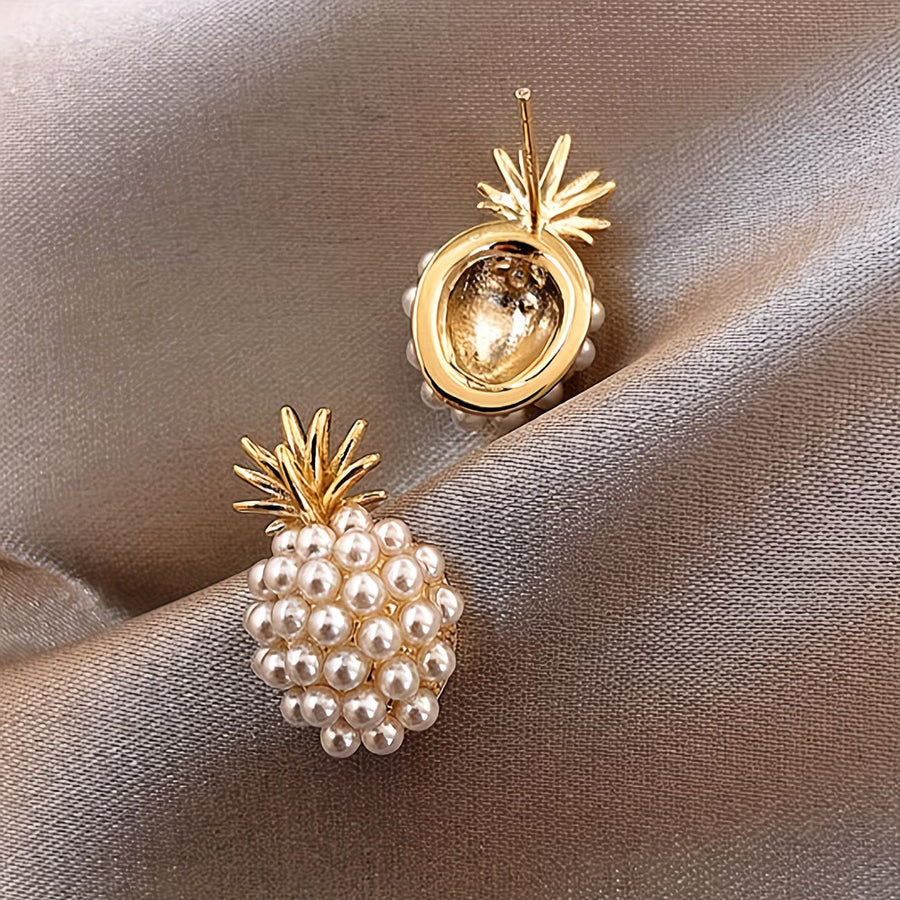 Pearl Pineapple Elegant Earrings