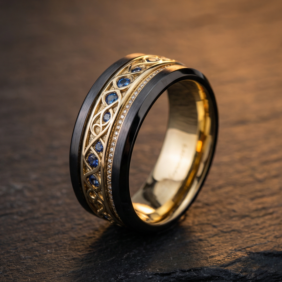 Golden Infinity Ring Vintage