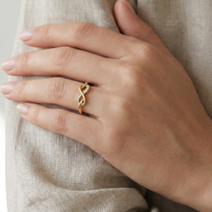 Infinity Gold Chain Ring