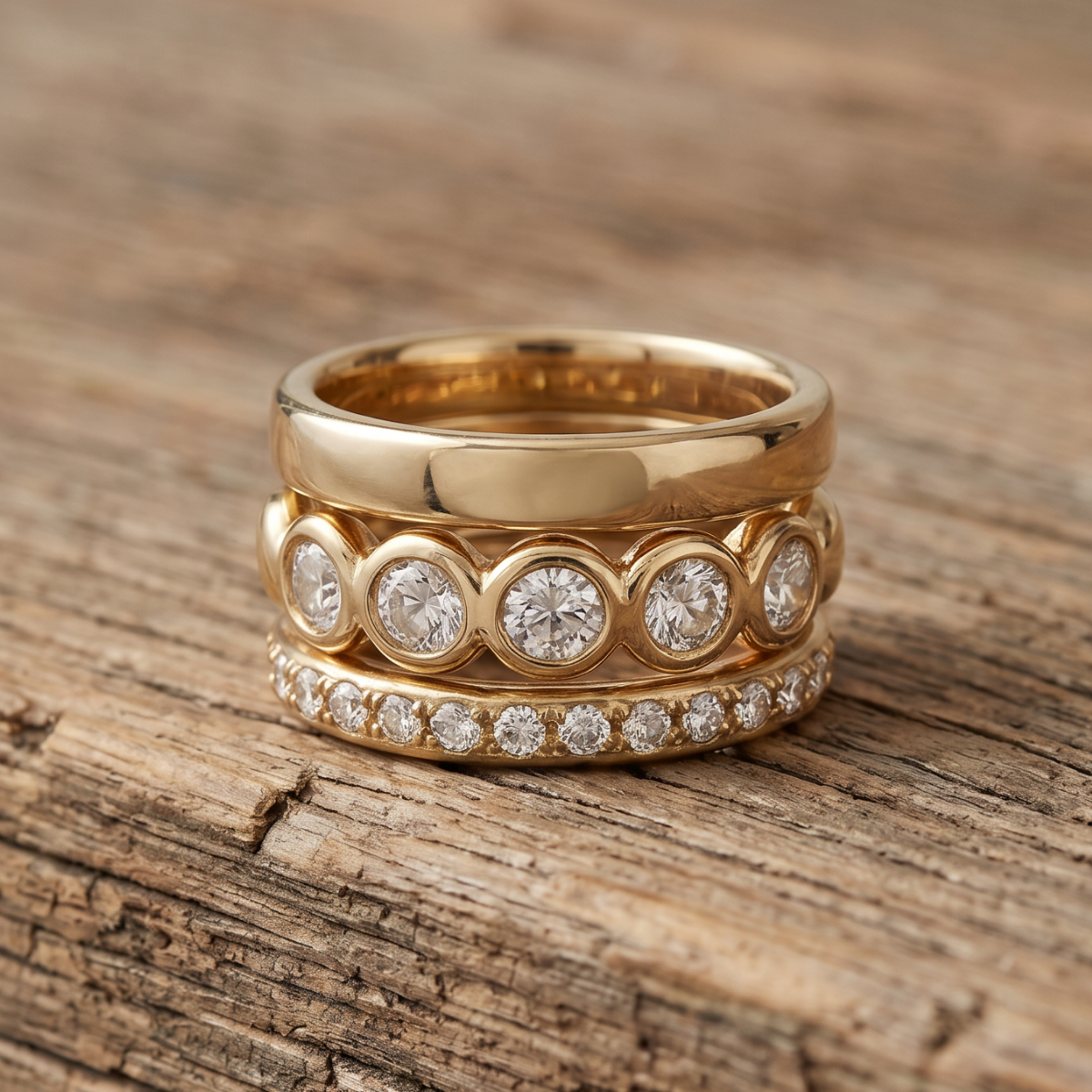 Magica Gold Forged Rings