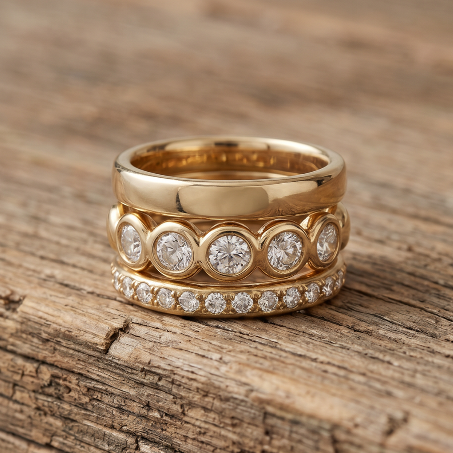 Magica Gold Forged Rings