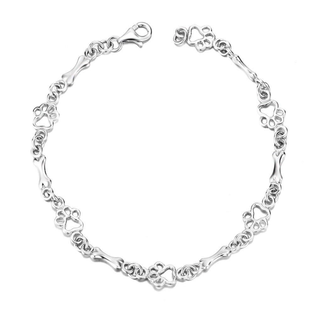 Dog Paw Charm Bracelet