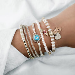 Hamsa Pearls Bracelet Bundle