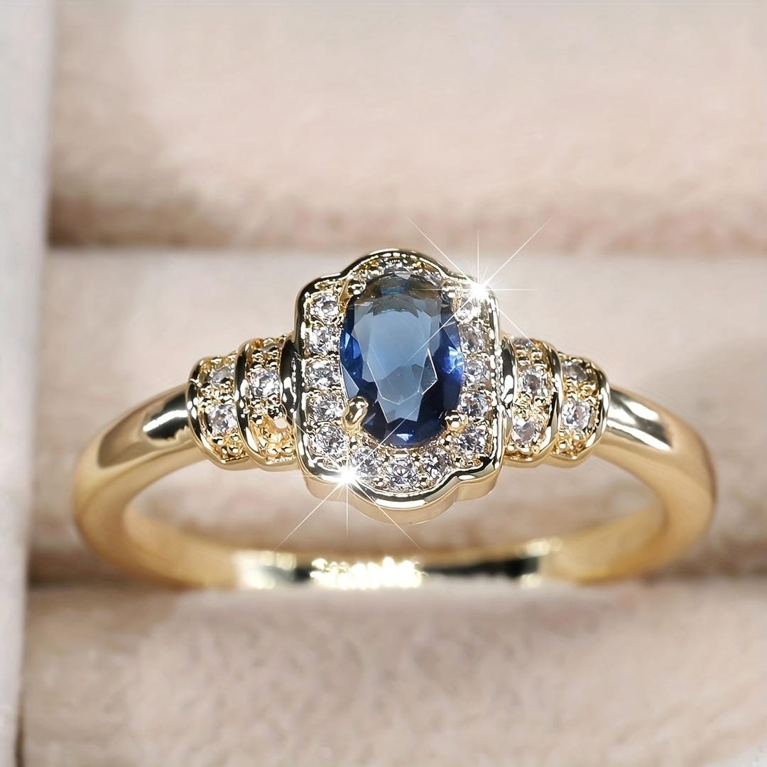 Sapphire Midnight Constellation Band Ring