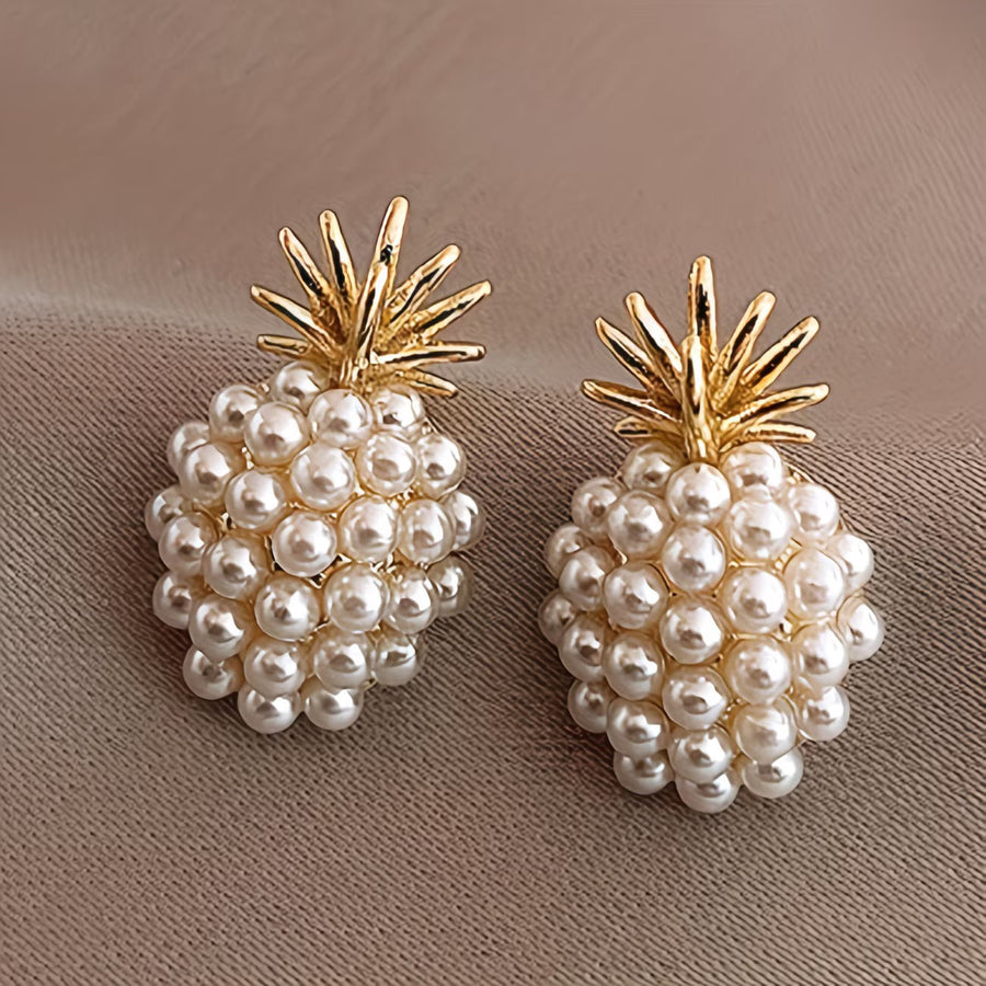 Pearl Pineapple Elegant Earrings