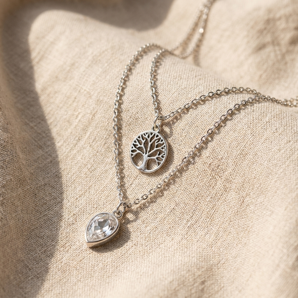 Tree of Life Opal Layered Necklace