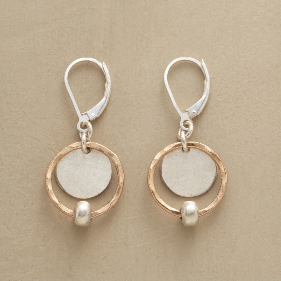 Stylish Gold and Silver Pearl Earrings