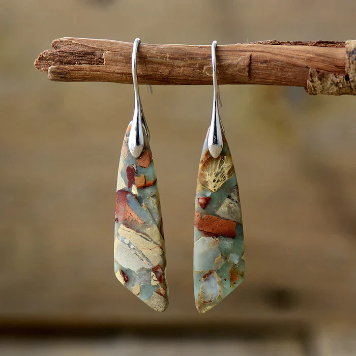 Charm Vintage Natural Stone Earrings
