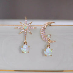 Pearl Star Earrings