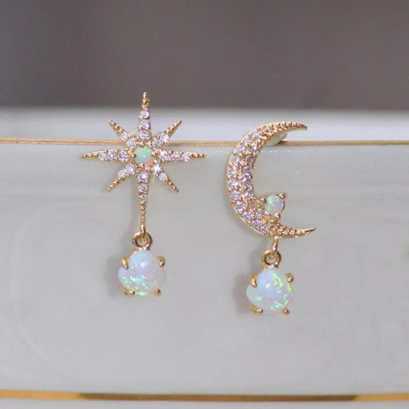 Pearl Star Earrings