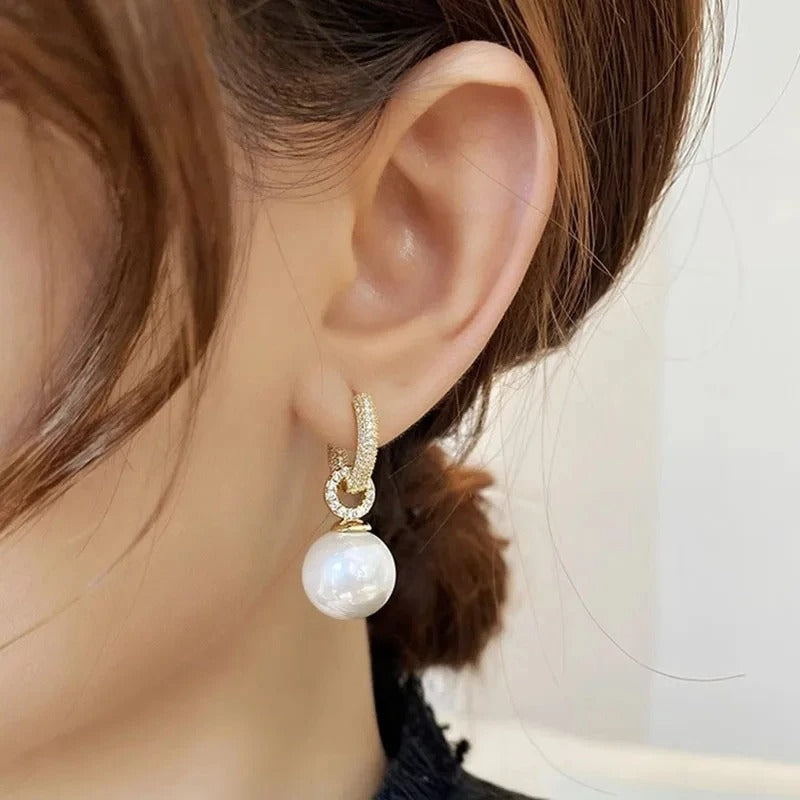 Pearl Wave Earrings