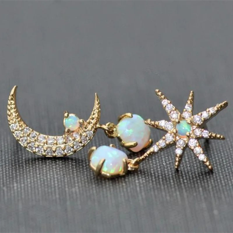 Pearl Star Earrings
