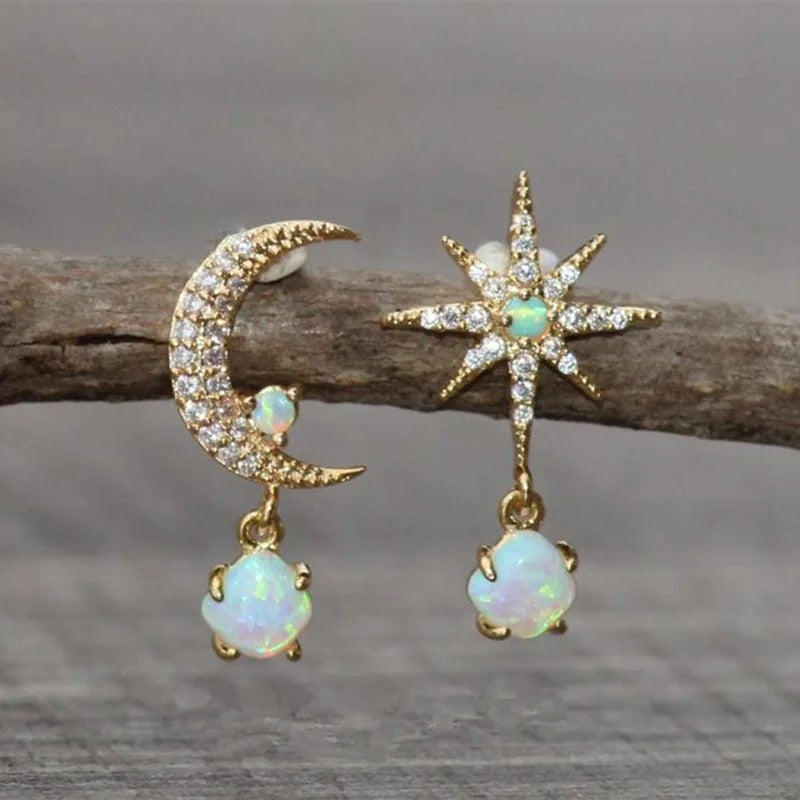 Pearl Star Earrings