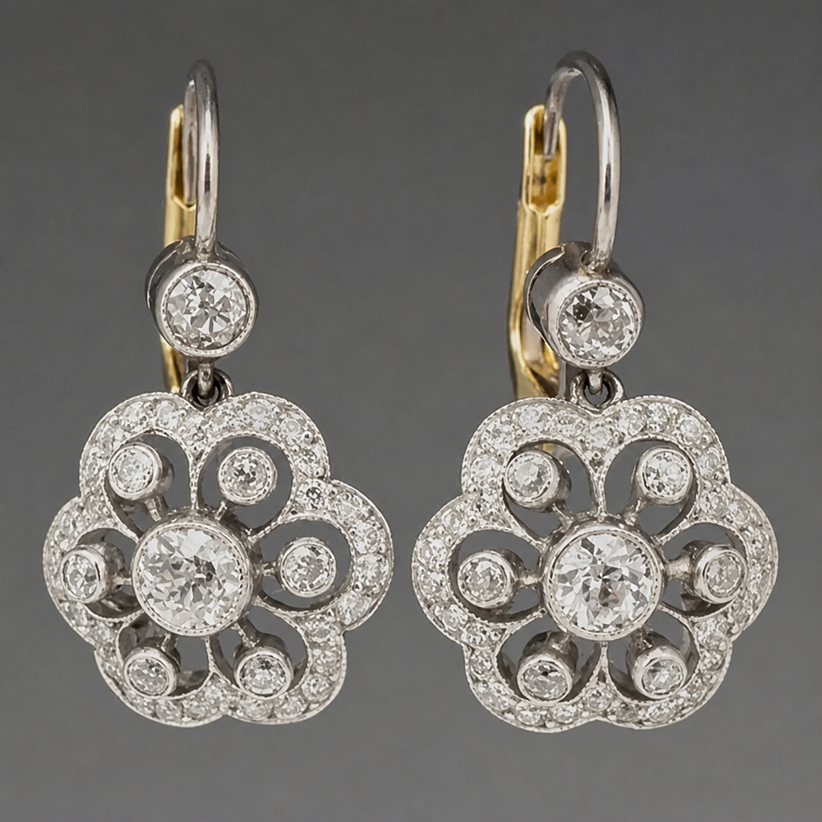 Vintage Crystal Mandala Earrings