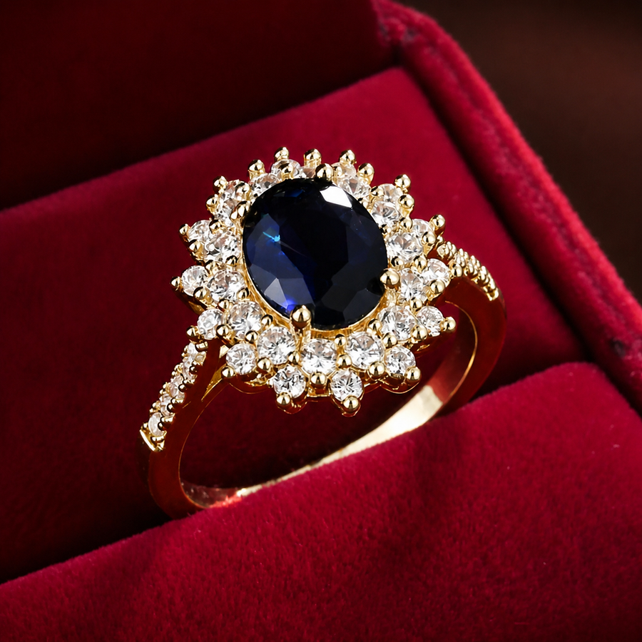 Vionne Sapphire Oval Ring