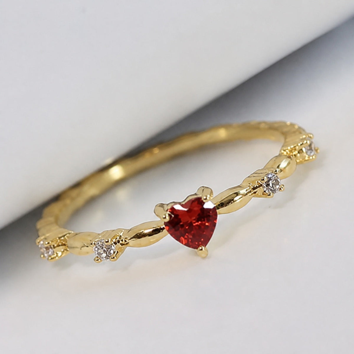 Coralyn Amuora Ruby Gold Ring